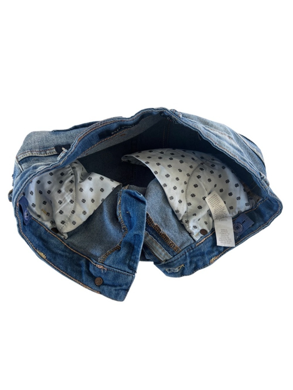 Lucky Brand Girls Distressed Denim ‘Riley Shorts’ - Light Blue | Size 16 - Picture 6 of 6
